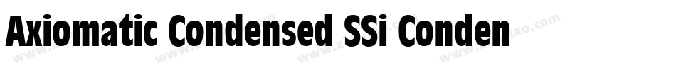 Axiomatic Condensed SSi Condensed字体转换